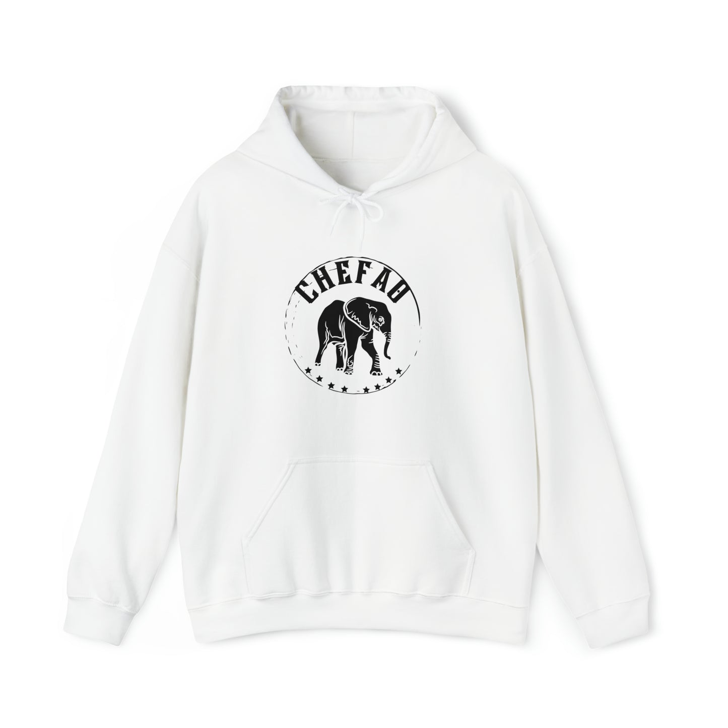 Chefao Elephant II, Unisex Heavy Blend Hooded Sweatshirt