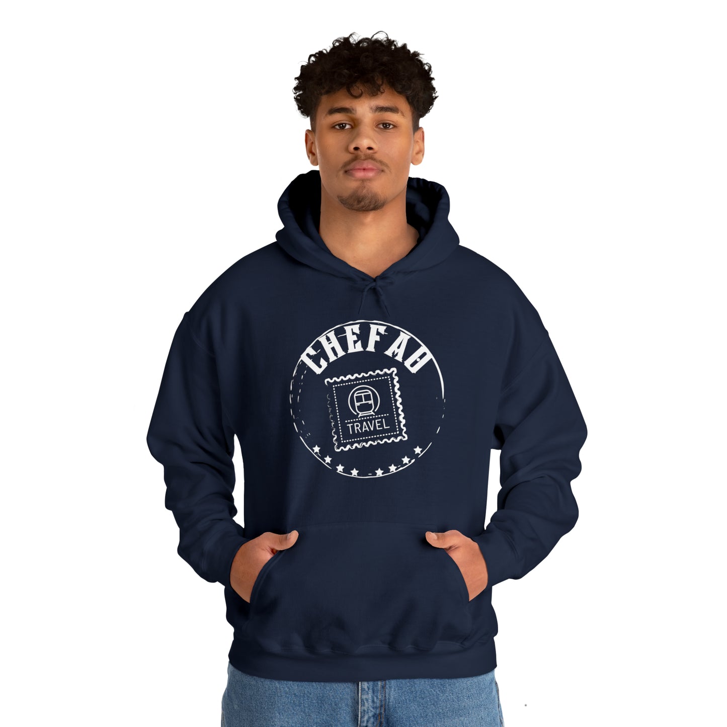 Chefao Travel II, Unisex Heavy Blend Hooded Sweatshirt