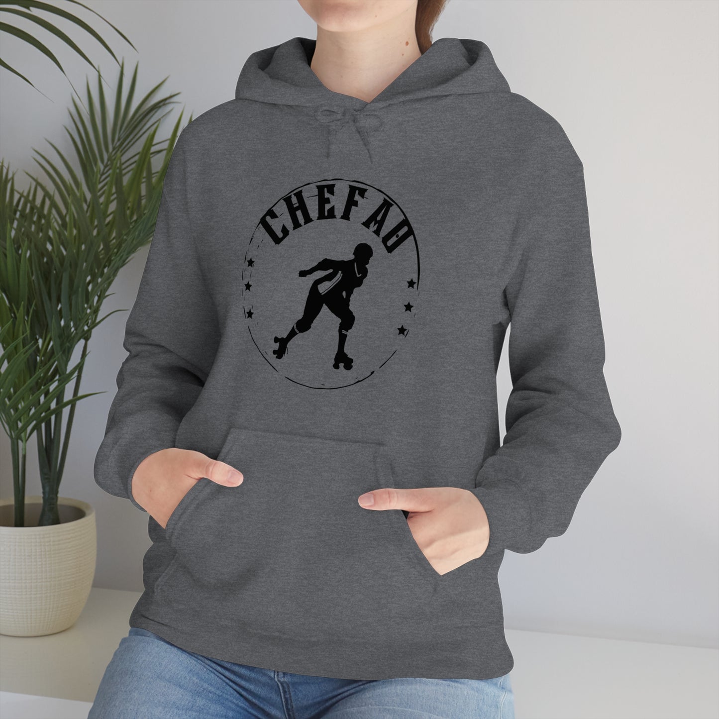 Chefao Roller Derby I, Unisex Heavy Blend Hooded Sweatshirt