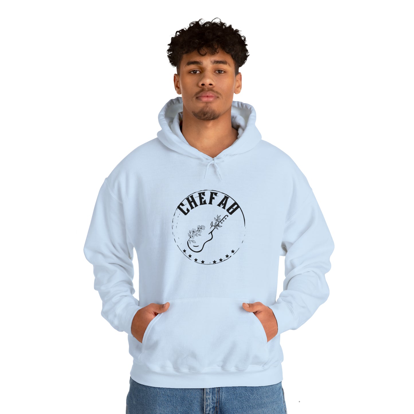 Chefao Guitar I, Unisex Heavy Blend Hooded Sweatshirt