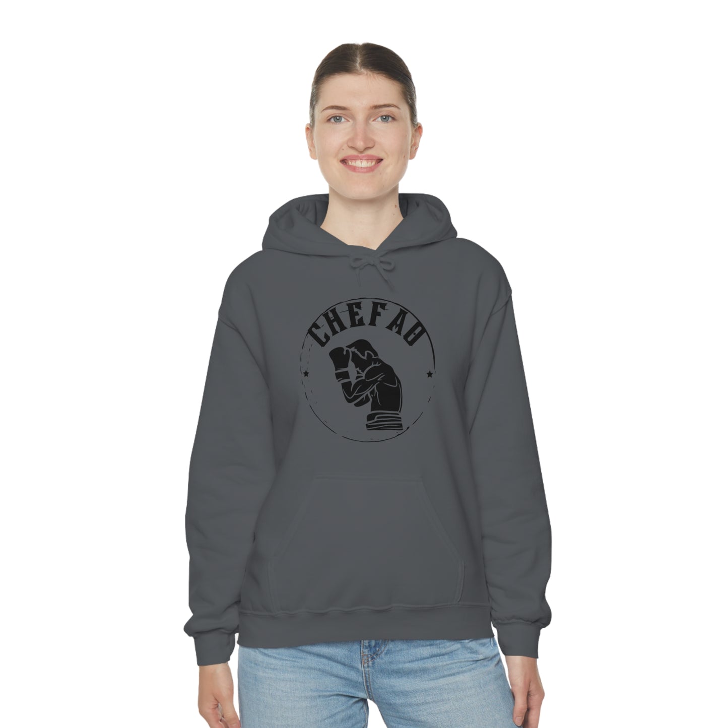 Chefao Boxer I, Unisex Heavy Blend Hooded Sweatshirt