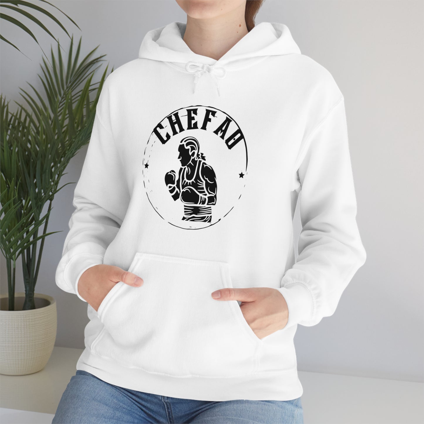 Chefao Boxer II, Unisex Heavy Blend Hooded Sweatshirt