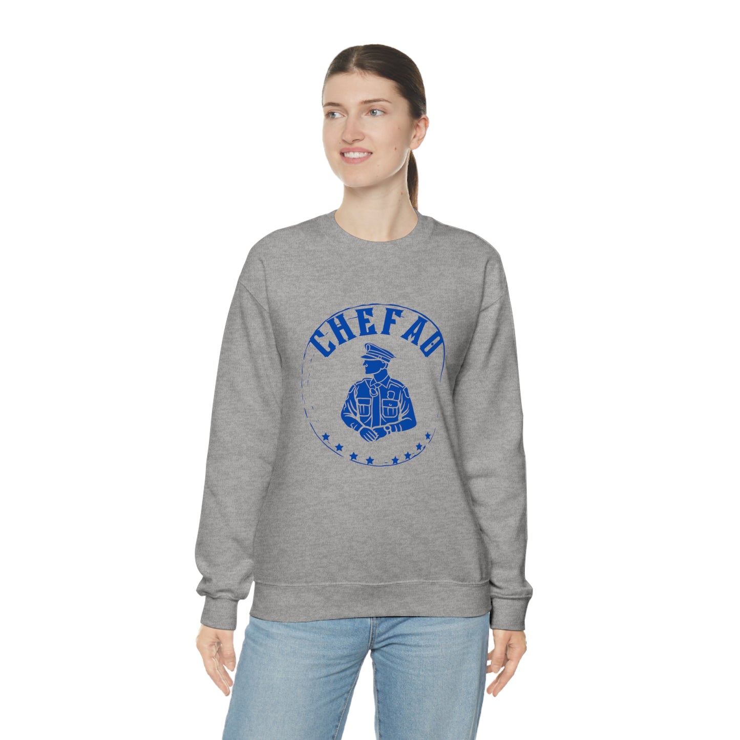 Chefao Police IV, Unisex Heavy Blend Crewneck Sweatshirt