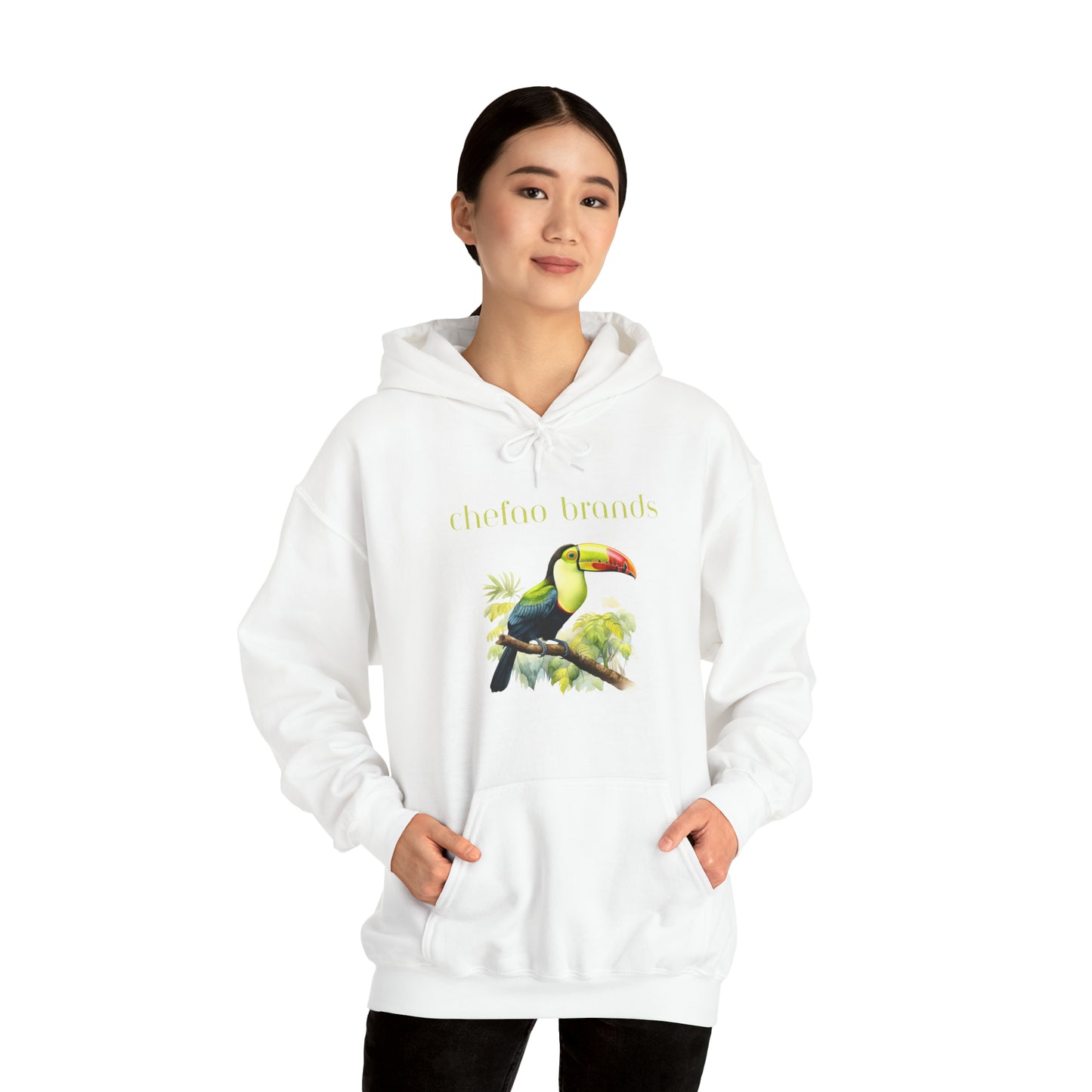 Keel Billed Toucan I, Unisex Heavy Blend Hooded Sweatshirt