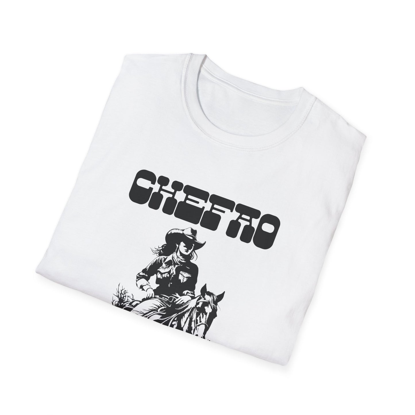 Chefao Cowgirl V, Unisex Softstyle T-Shirt