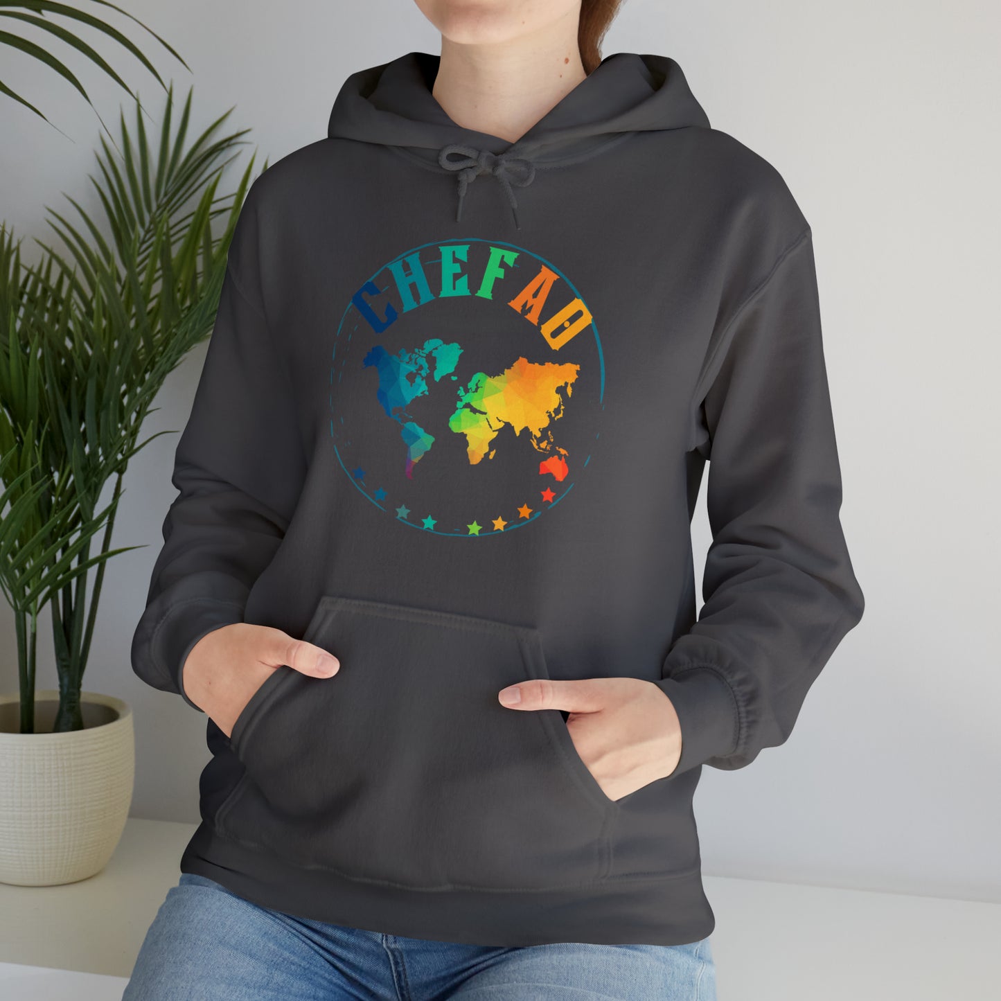 Chefao World I, Unisex Heavy Blend Hooded Sweatshirt