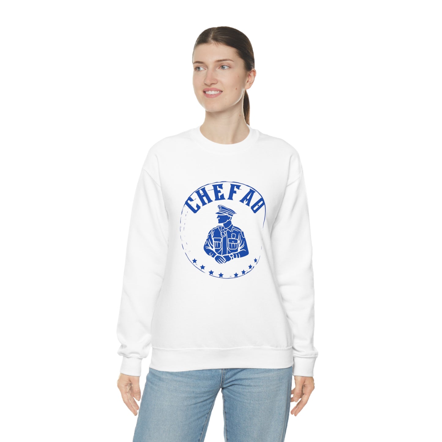 Chefao Police IV, Unisex Heavy Blend Crewneck Sweatshirt