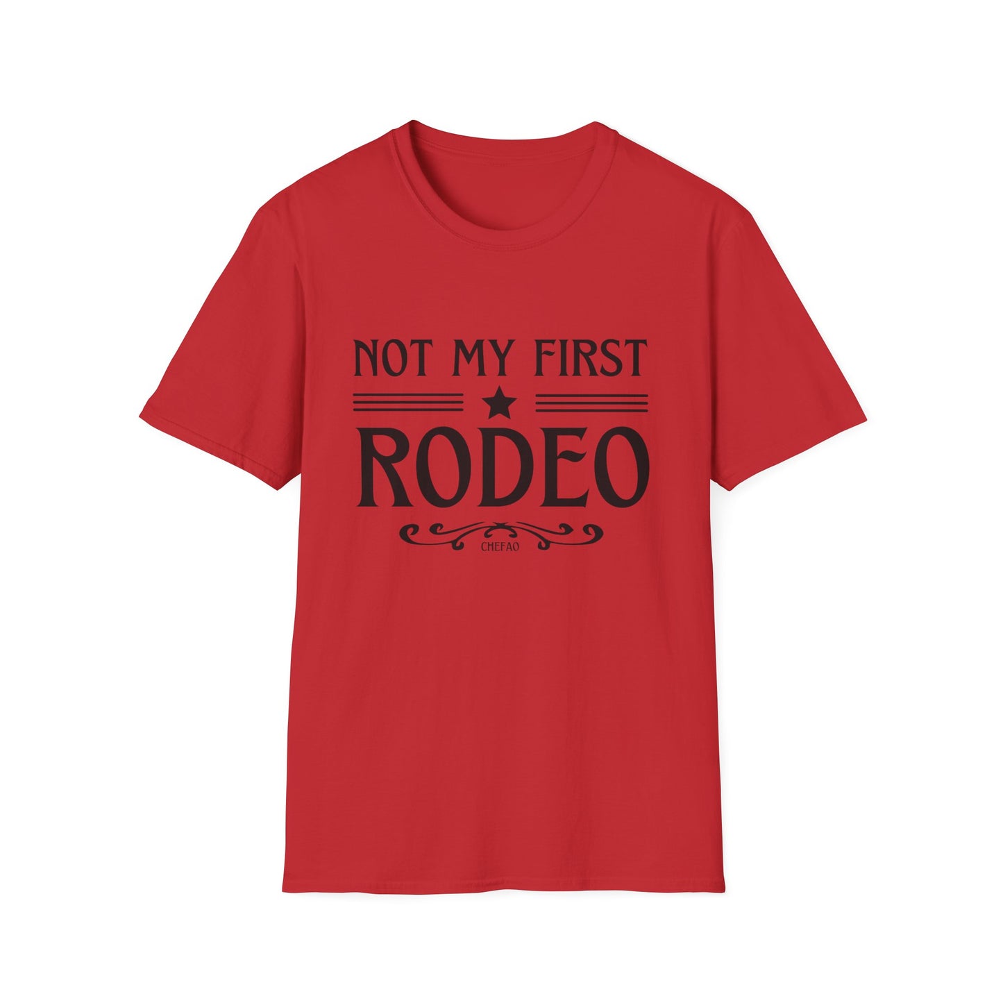 Not My First Rodeo, Unisex Softstyle T-Shirt