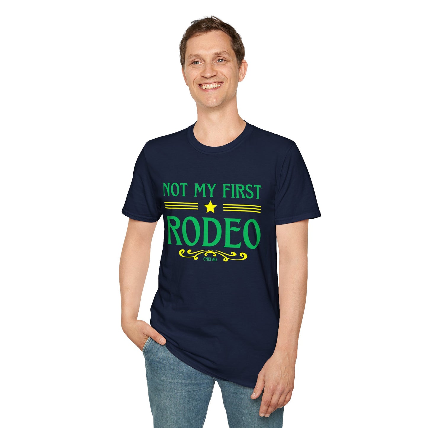 Not My First Rodeo, Unisex Softstyle T-Shirt