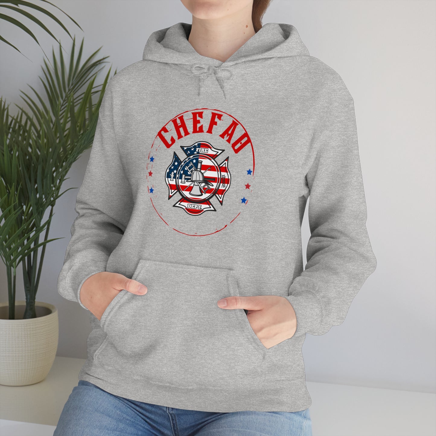 Chefao Fire II, Unisex Heavy Blend Hooded Sweatshirt