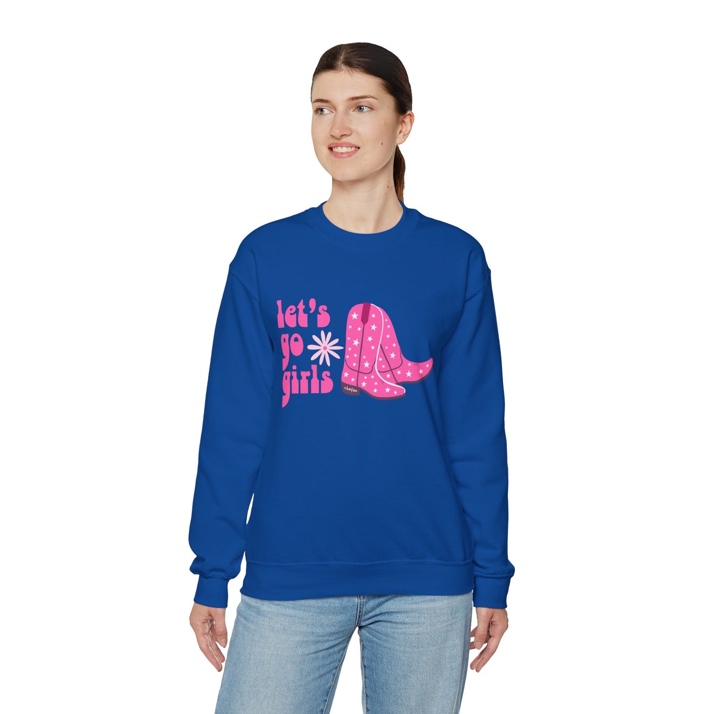 Let's Go Girls, Unisex Heavy Blend Crewneck Sweatshirt