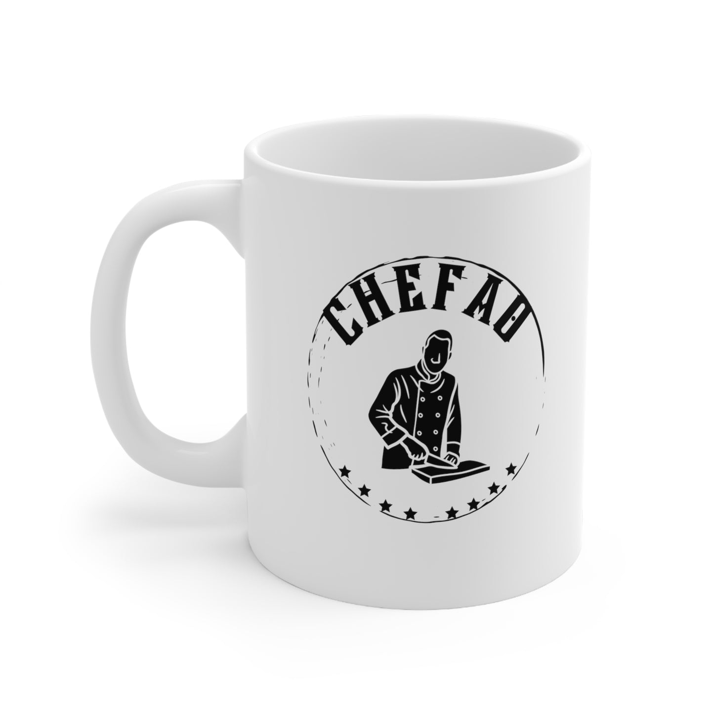 Chefao Chef II, White Coffee Mug, 11oz