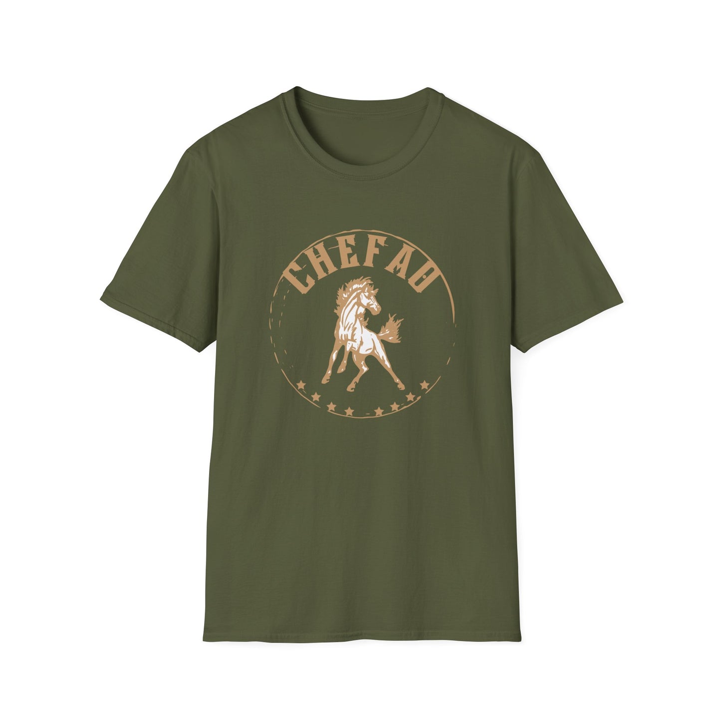 Chefao Horse II, Unisex Softstyle T-Shirt