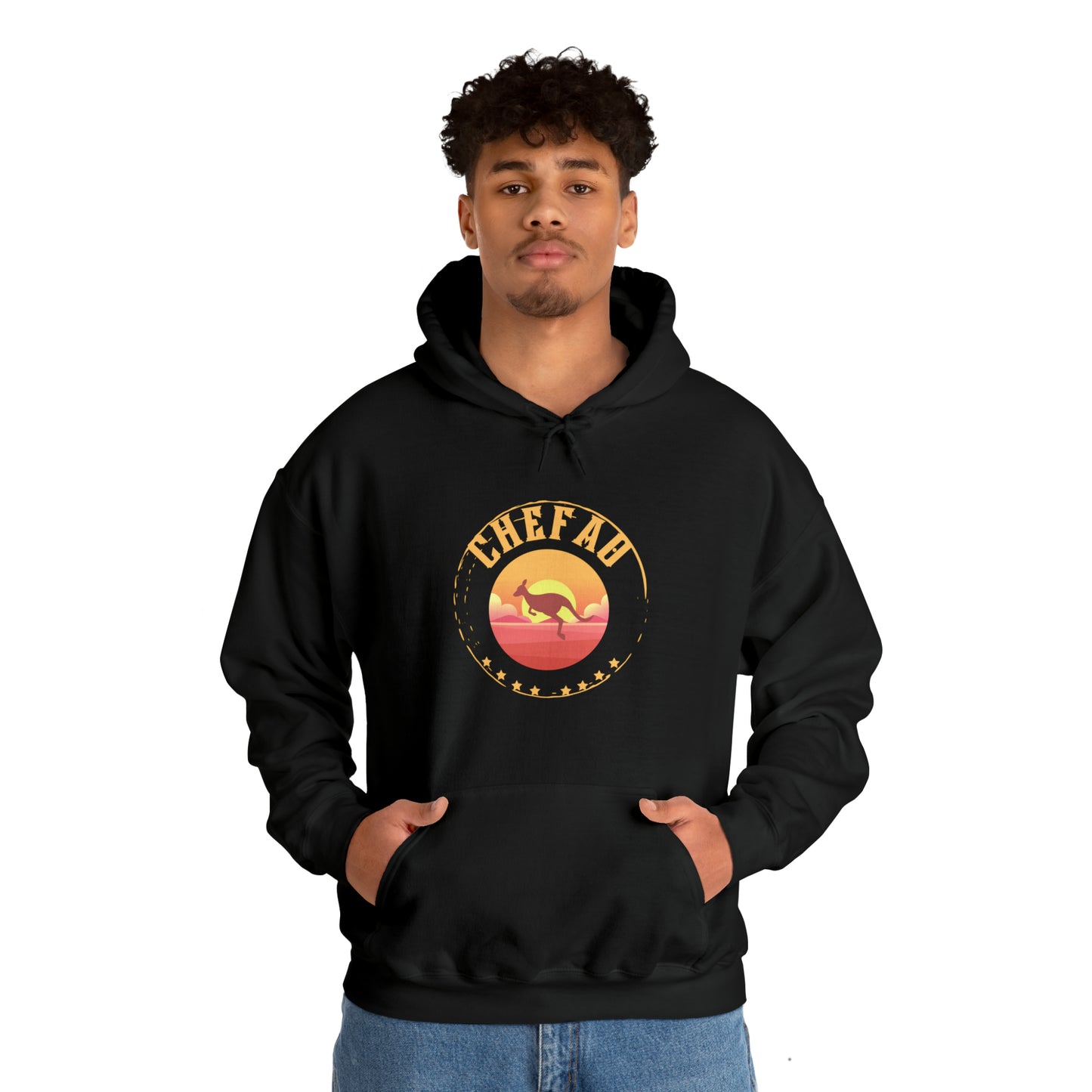 Chefao Kangaroo I, Unisex Heavy Blend Hooded Sweatshirt