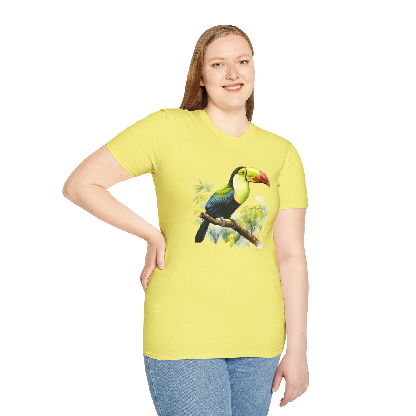 Keel Billed Toucan I,, Unisex Softstyle T-Shirt