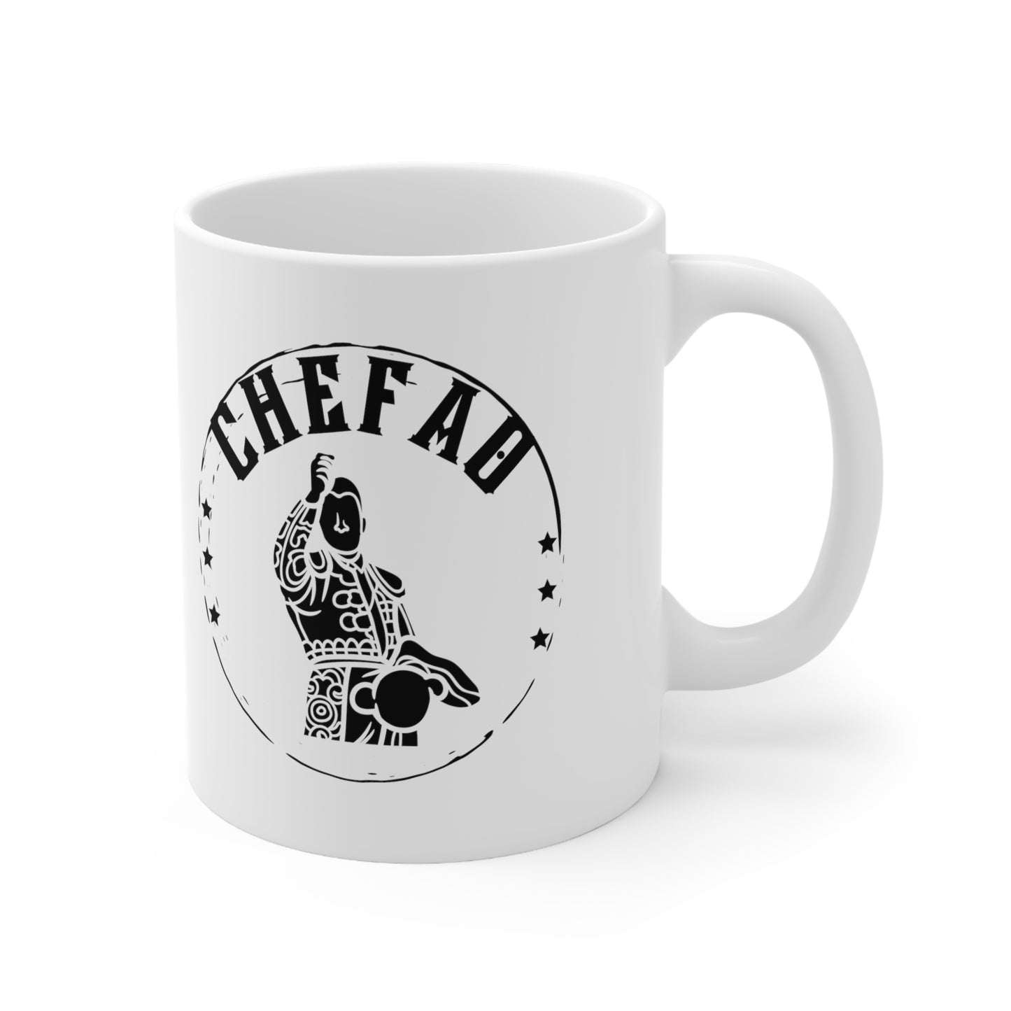 Chefao Bullfighter II, White Coffee Mug, 11oz