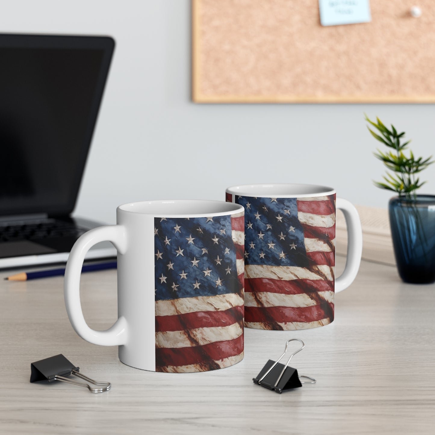 American Flag coffee mug, 11oz