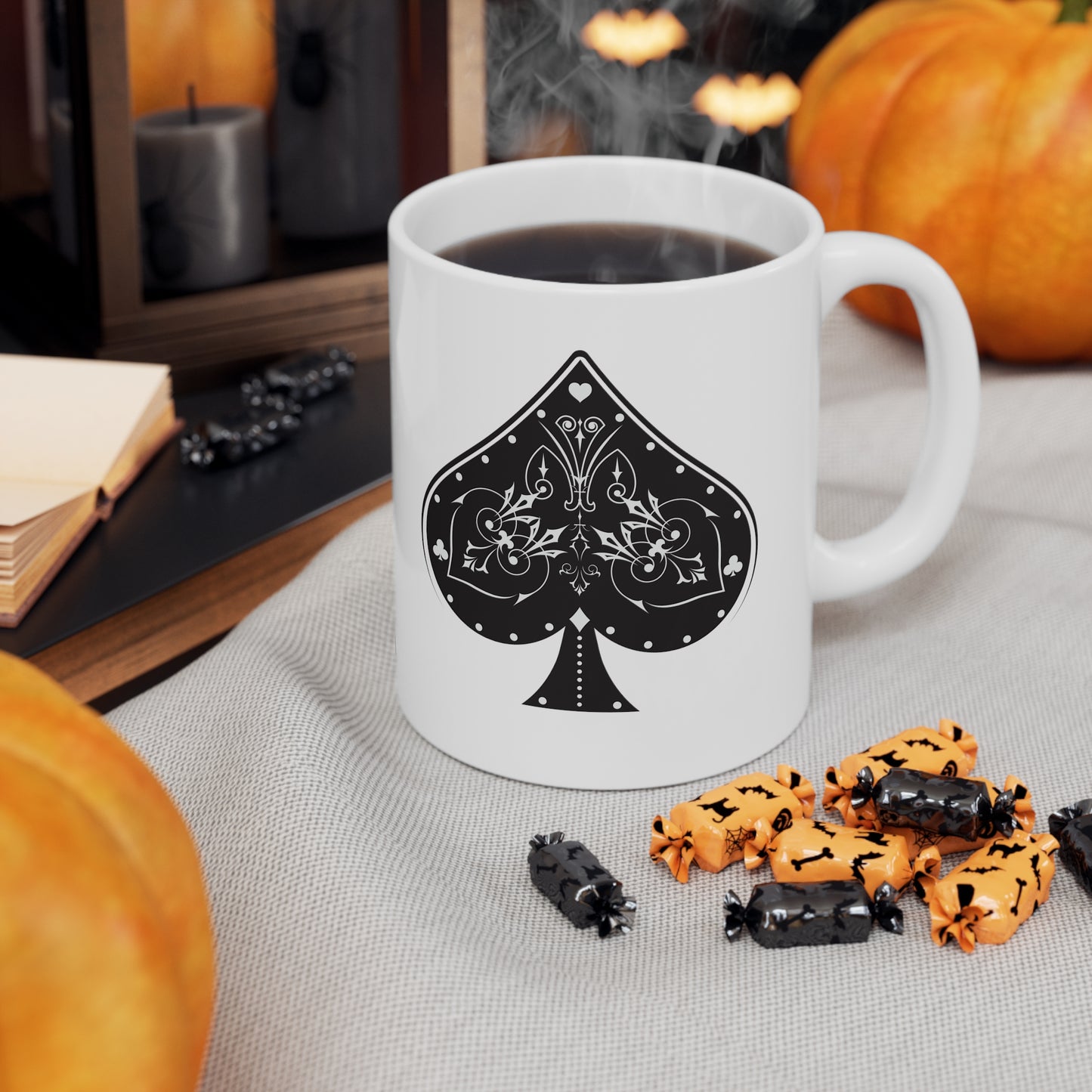 Ace of Spades I, White Coffee Mug, 11oz