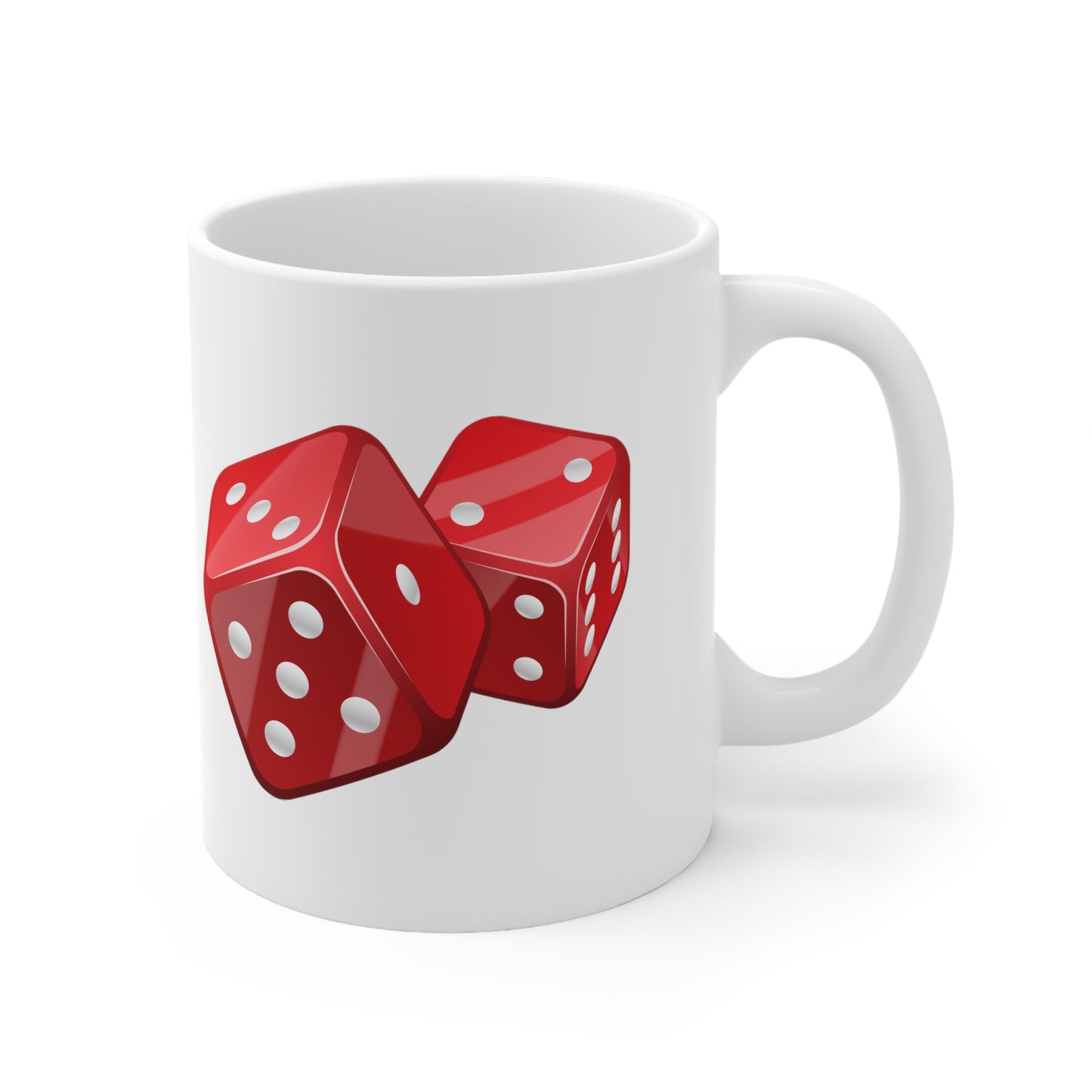 Dice II, White Coffee Mug, 11oz