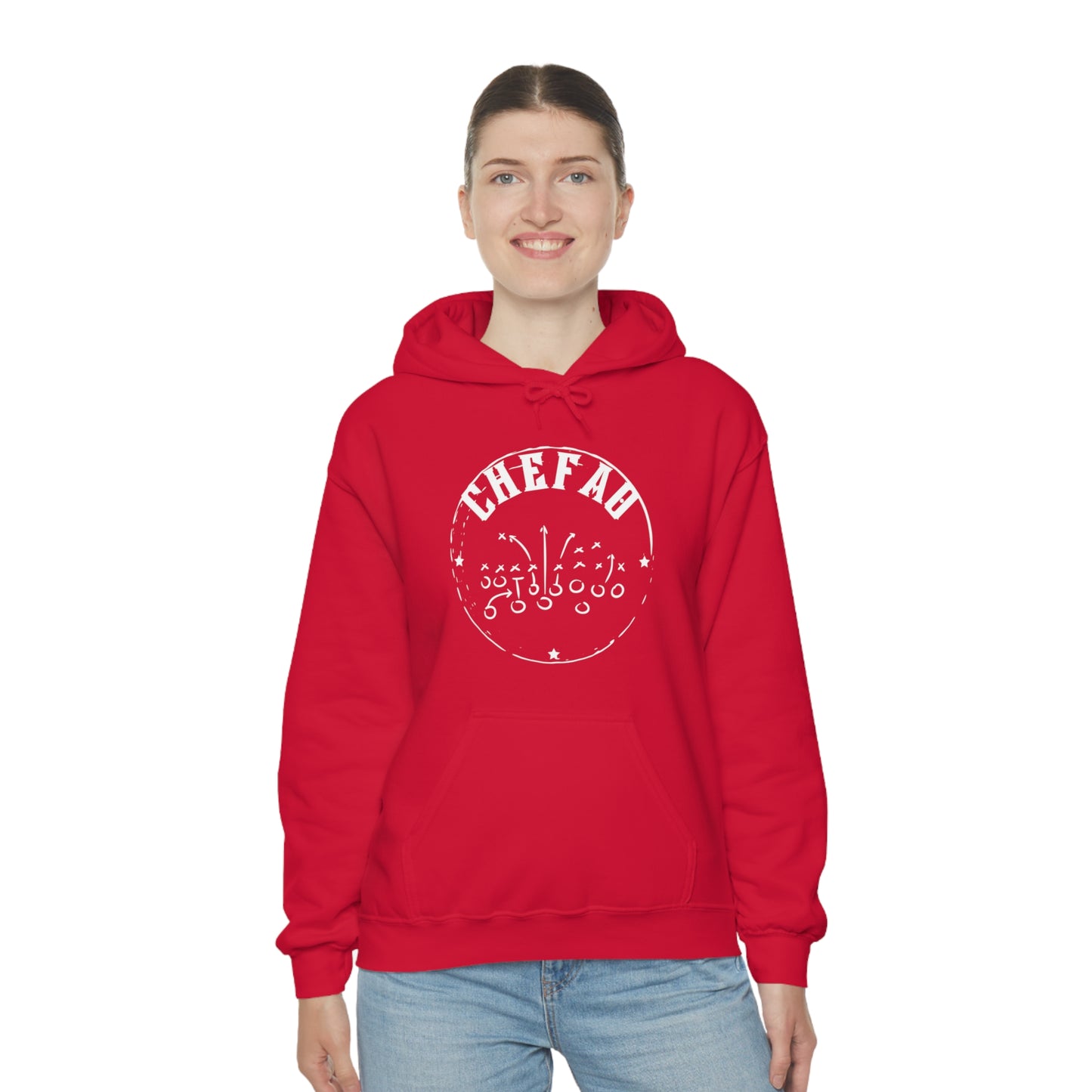 Chefao Football I, Unisex Heavy Blend Hooded Sweatshirt