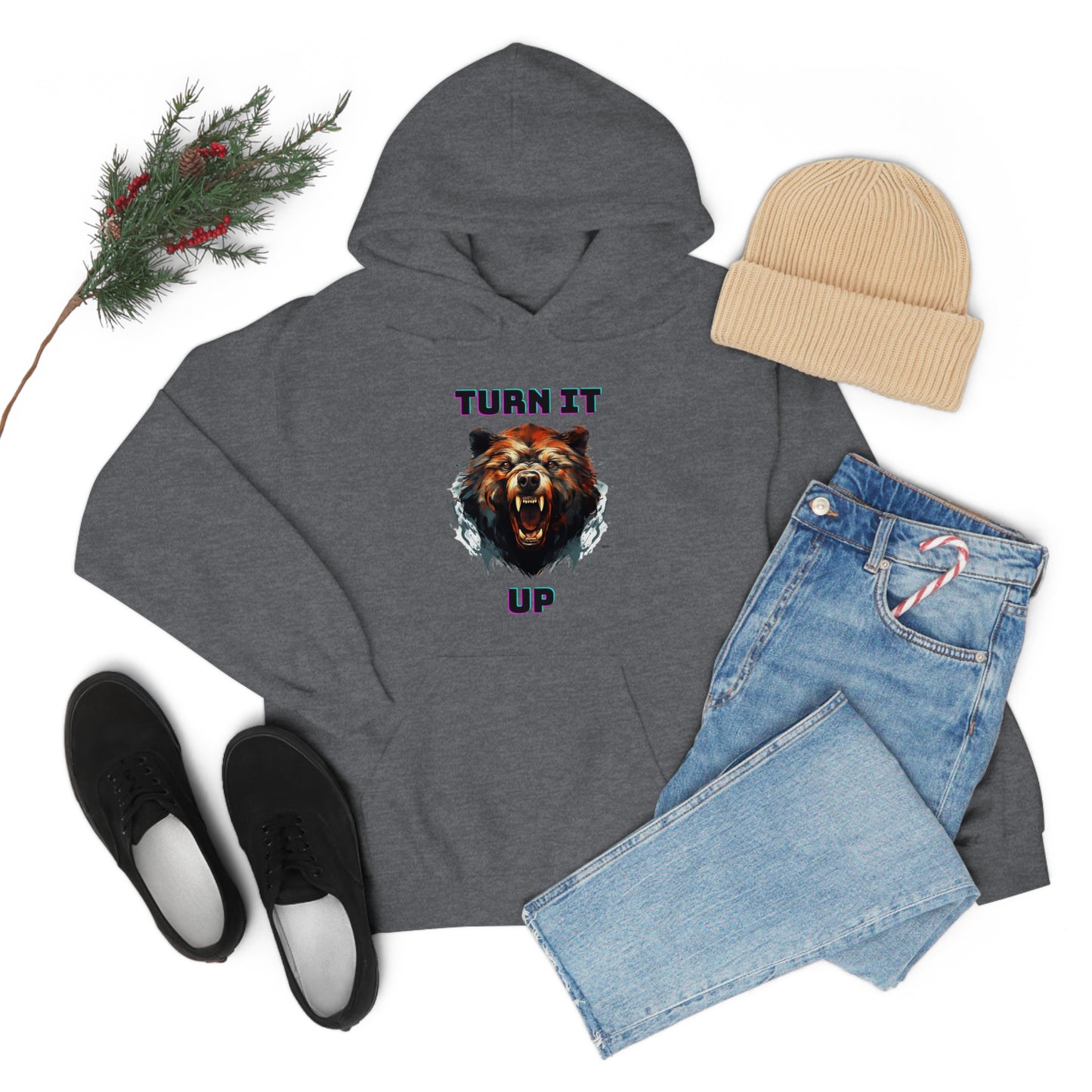 Turn It Up, Unisex Heavy Blend Hooded Sweatshirt