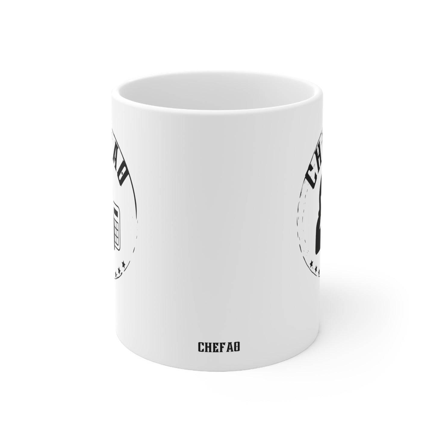 Chefao Accounting V, White Coffee Mug, 11oz