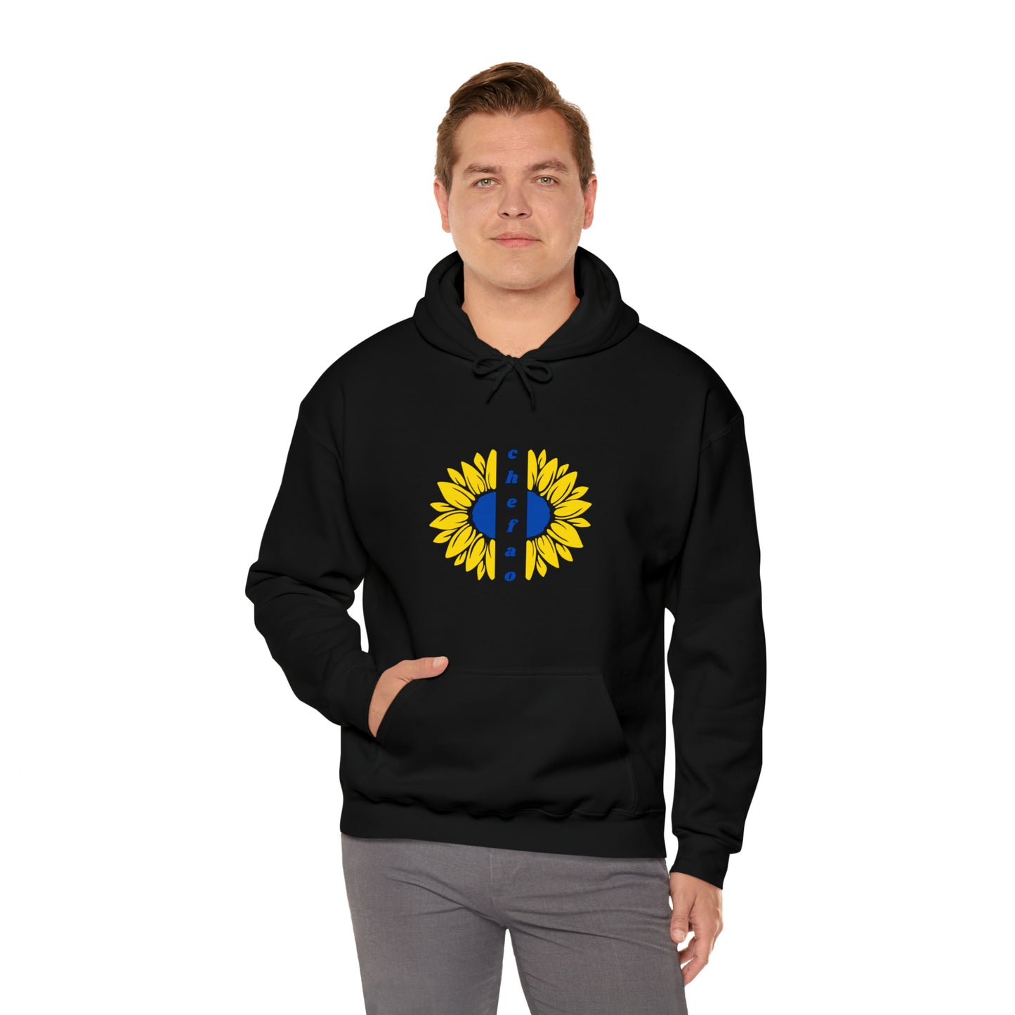 Chefao Sunflower II, Unisex Heavy Blend Hooded Sweatshirt