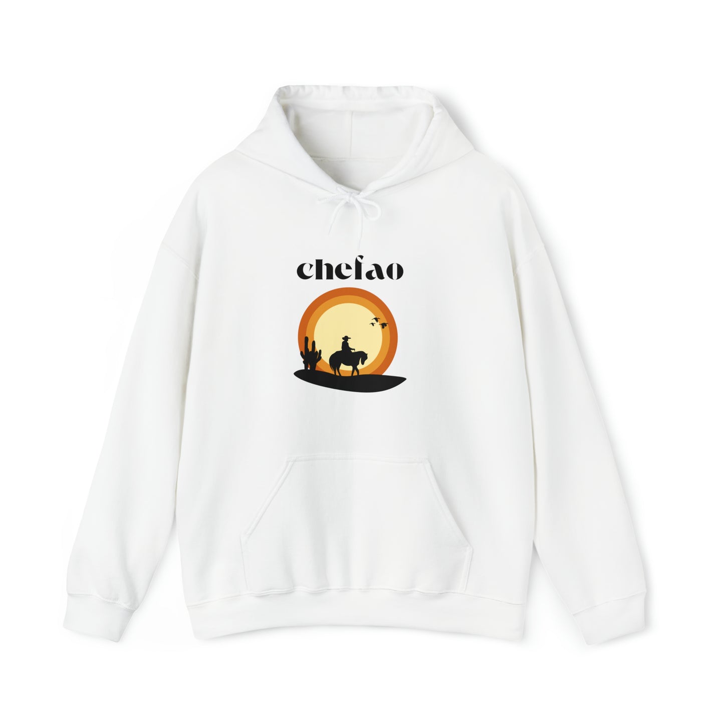 Chefao Cowboy VI, Unisex Heavy Blend Hooded Sweatshirt