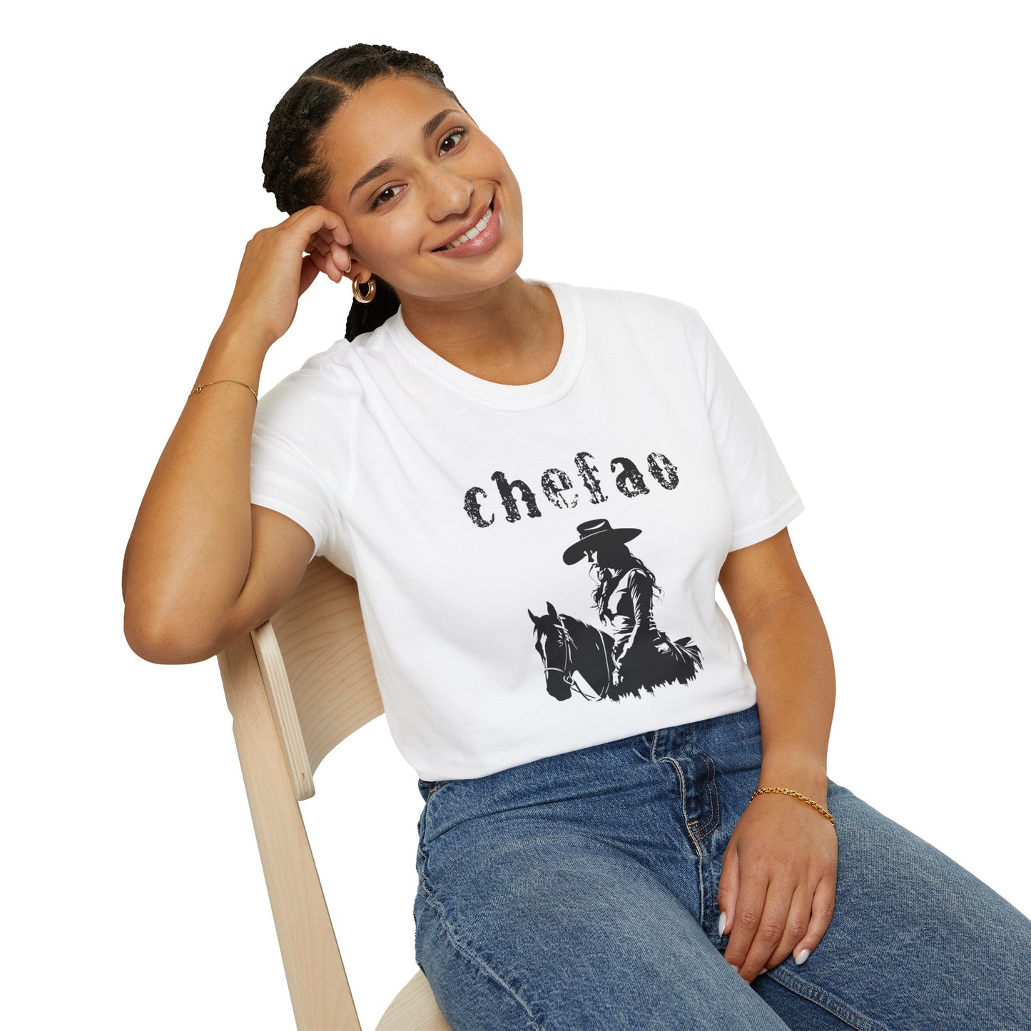 Chefao Cowgirl VIII, Unisex Softstyle T-Shirt