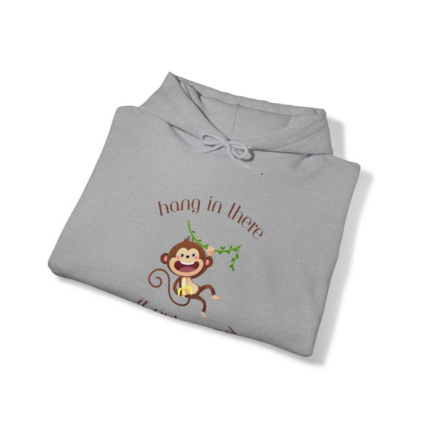 Hang In There It Gets Worse I, Unisex Heavy Blend™ Hooded Sweatshirt