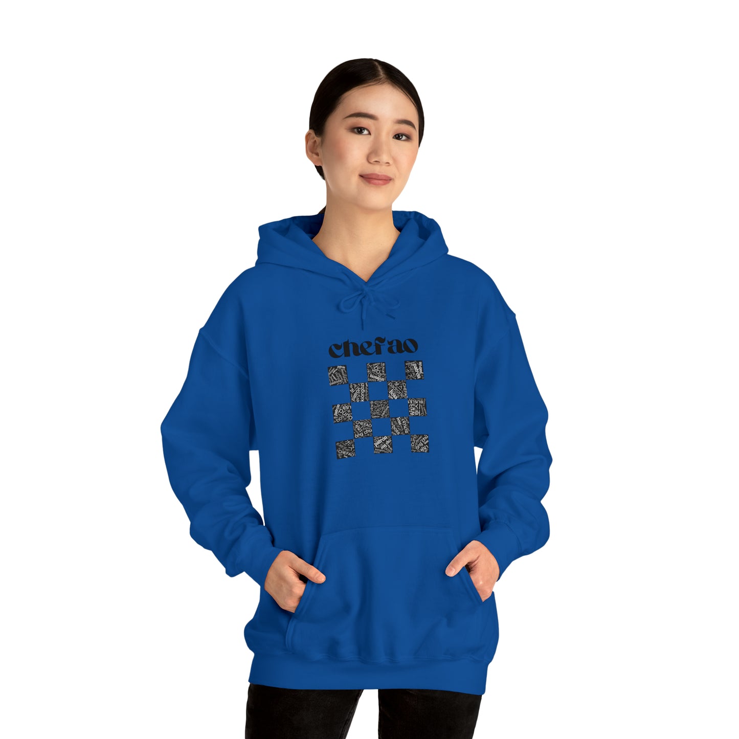 Chefao Checkered I, Unisex Heavy Blend™ Hooded Sweatshirt