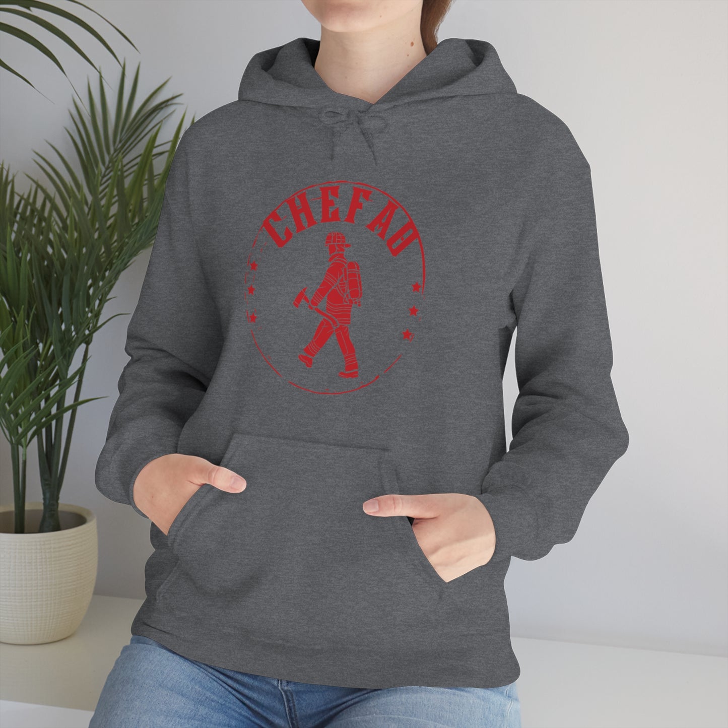 Chefao Fire I, Unisex Heavy Blend Hooded Sweatshirt