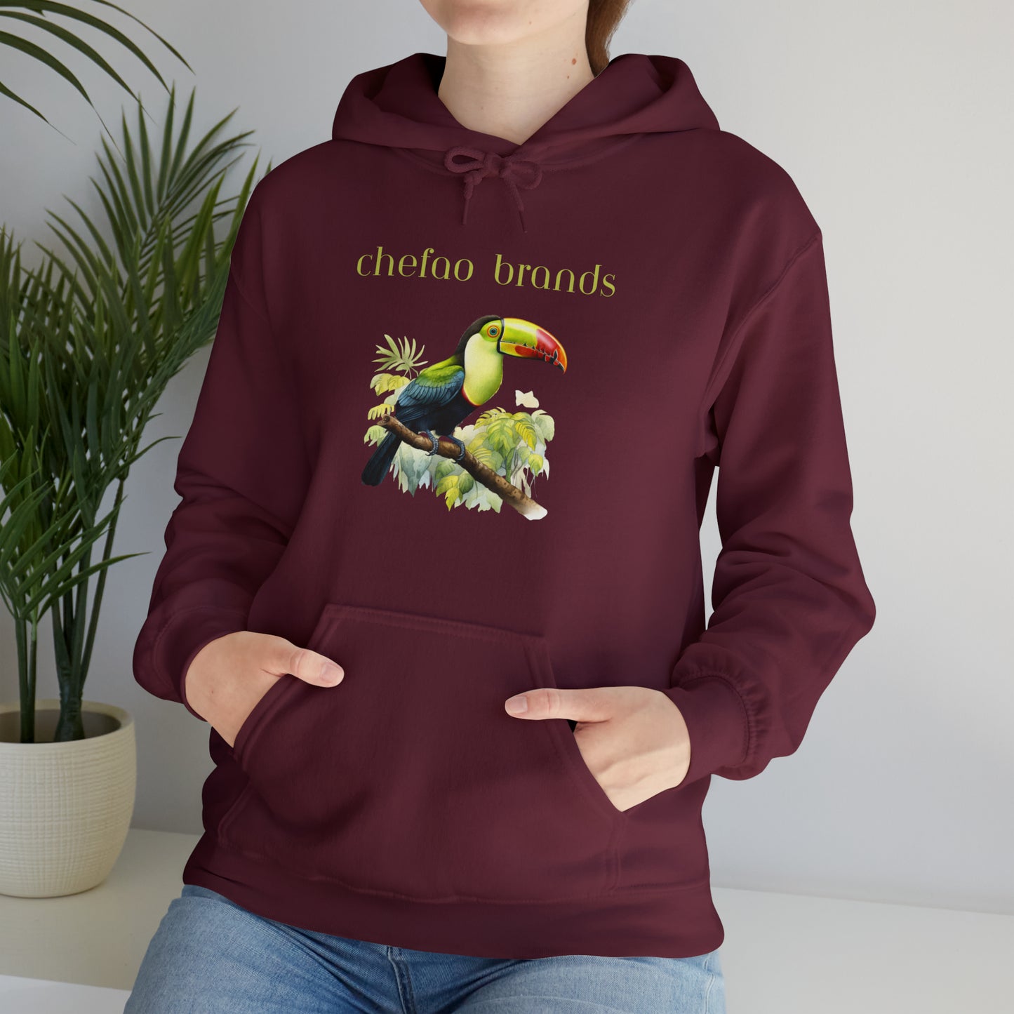 Keel Billed Toucan I, Unisex Heavy Blend Hooded Sweatshirt