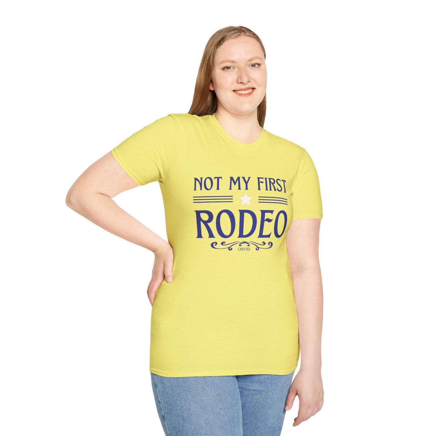 Not My First Rodeo, Unisex Softstyle T-Shirt