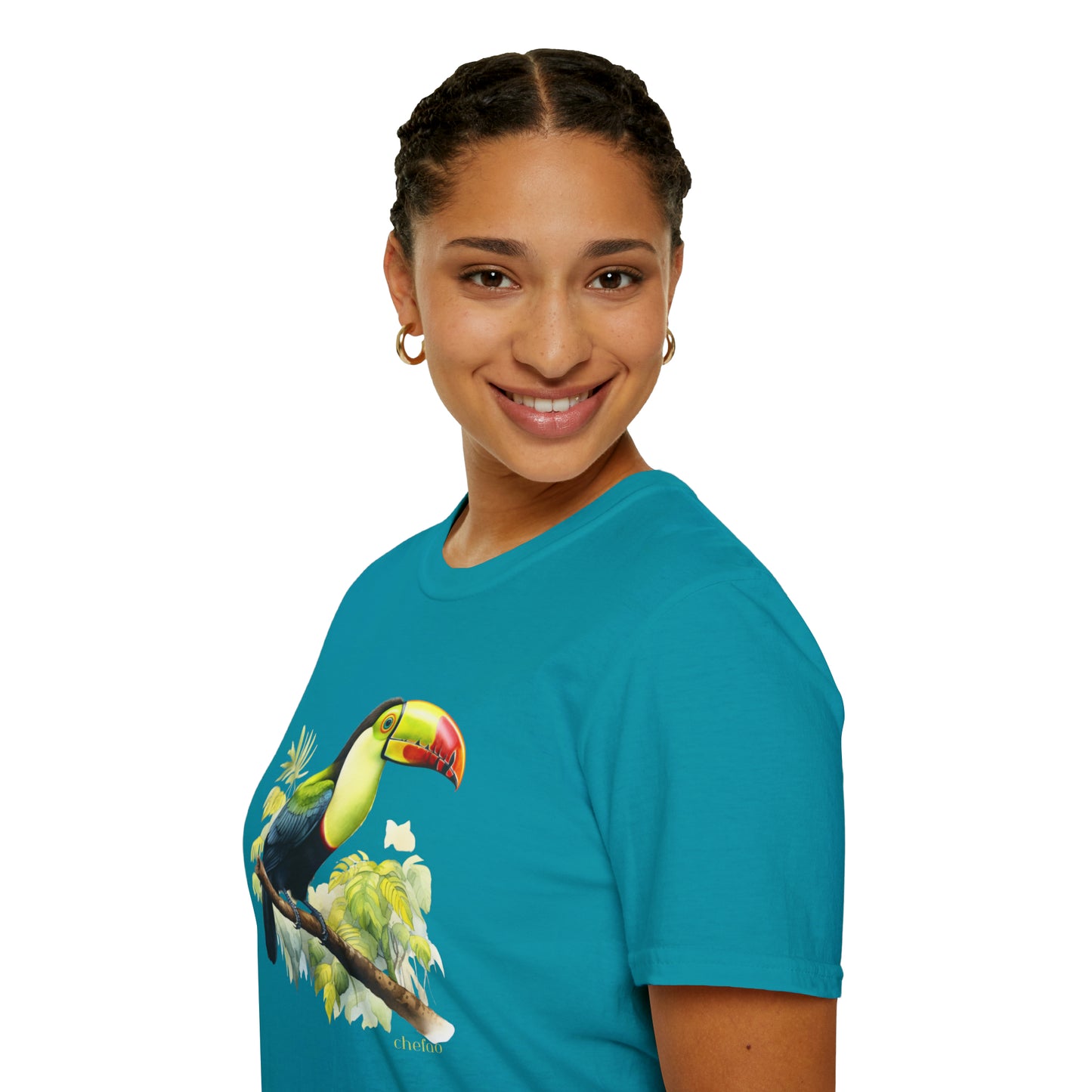 Keel Billed Toucan I,, Unisex Softstyle T-Shirt