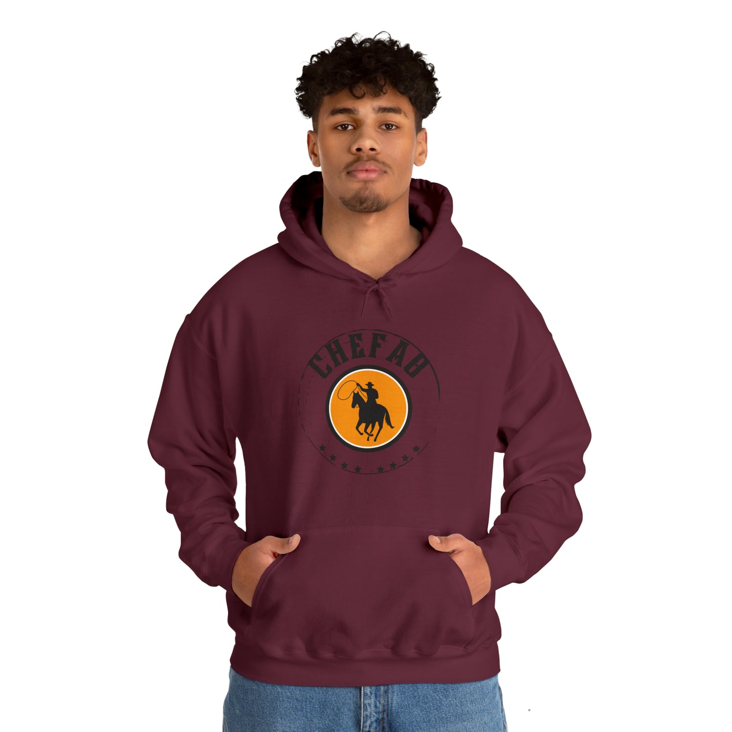 Chefao Cowboy II, Unisex Heavy Blend Hooded Sweatshirt