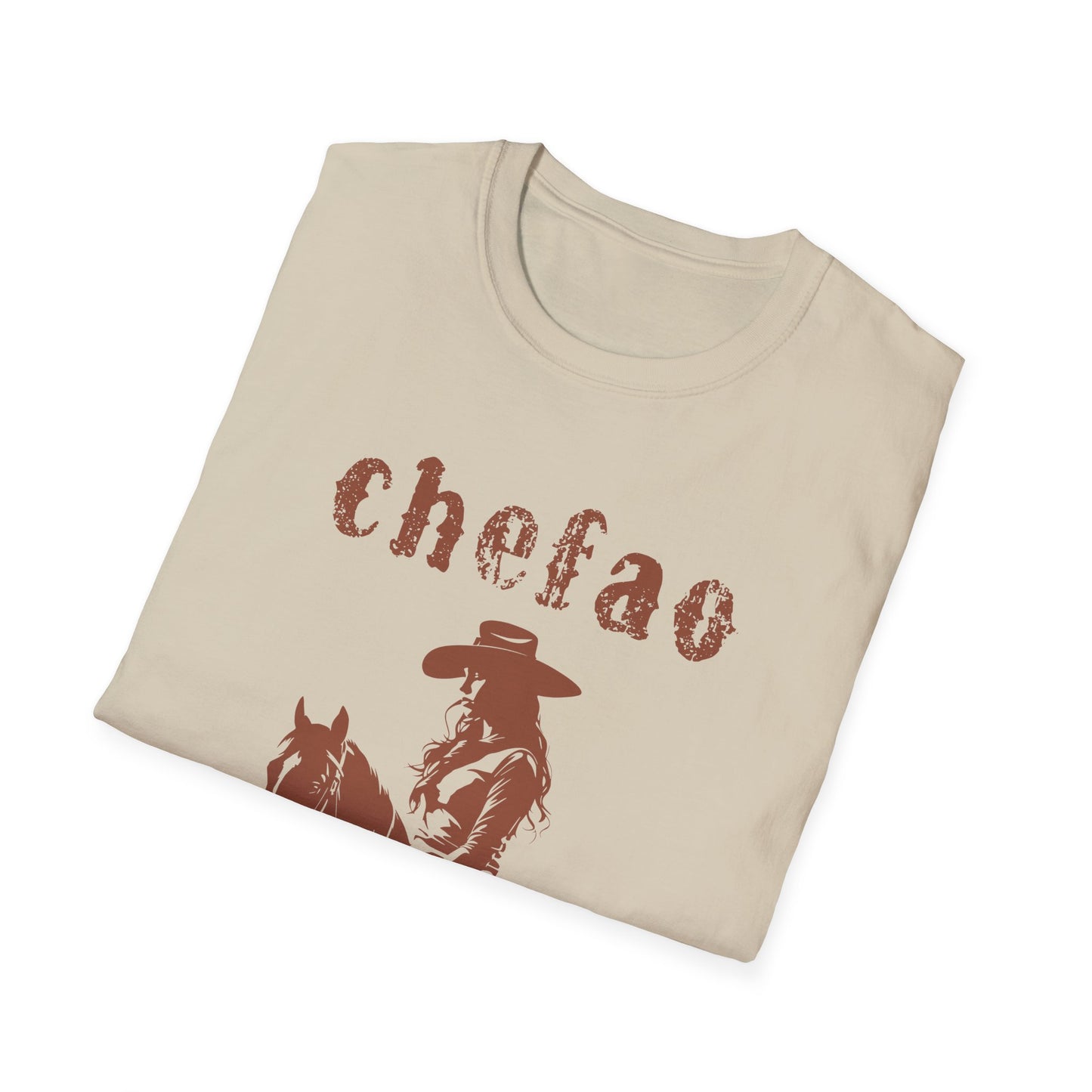 Chefao Cowgirl VIII, Unisex Softstyle T-Shirt