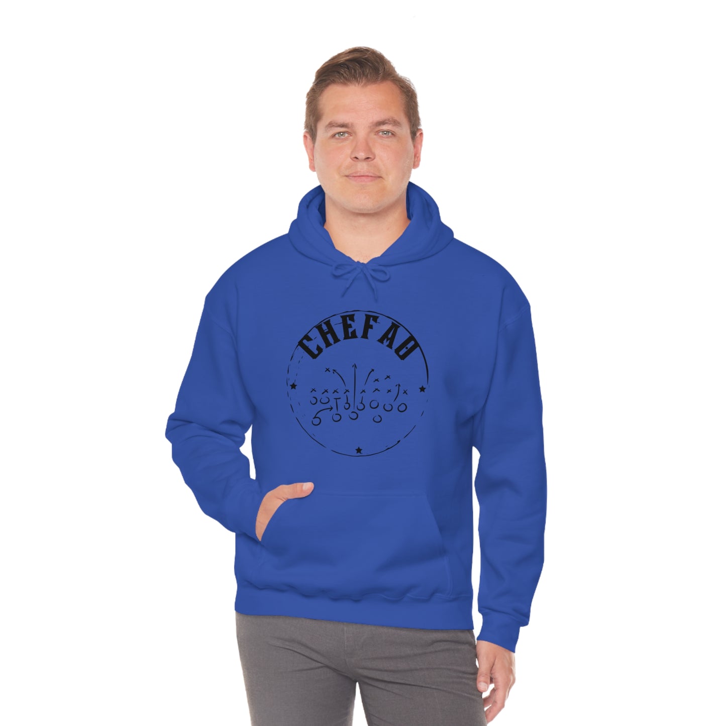 Chefao Football I, Unisex Heavy Blend Hooded Sweatshirt