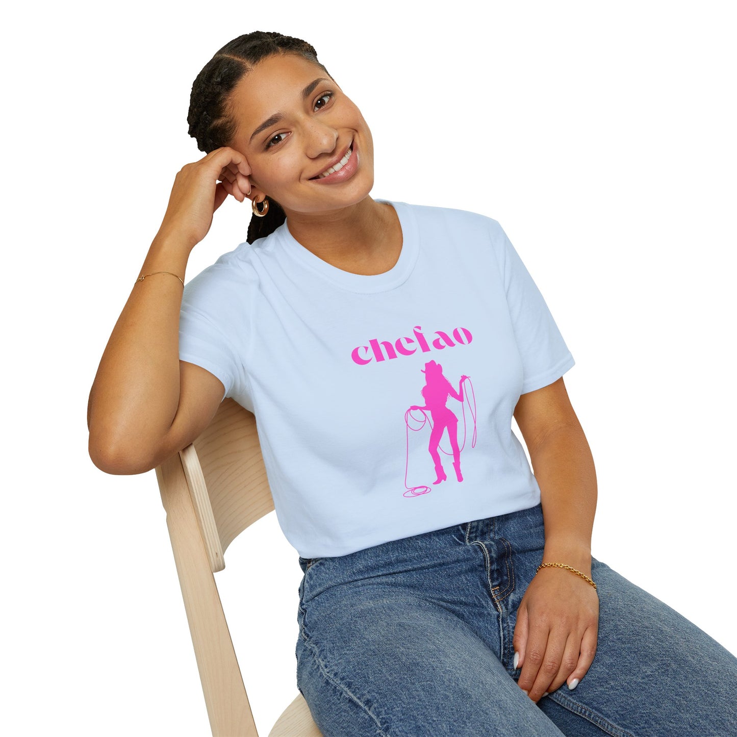 Chefao Cowgirl III, Unisex Softstyle T-Shirt