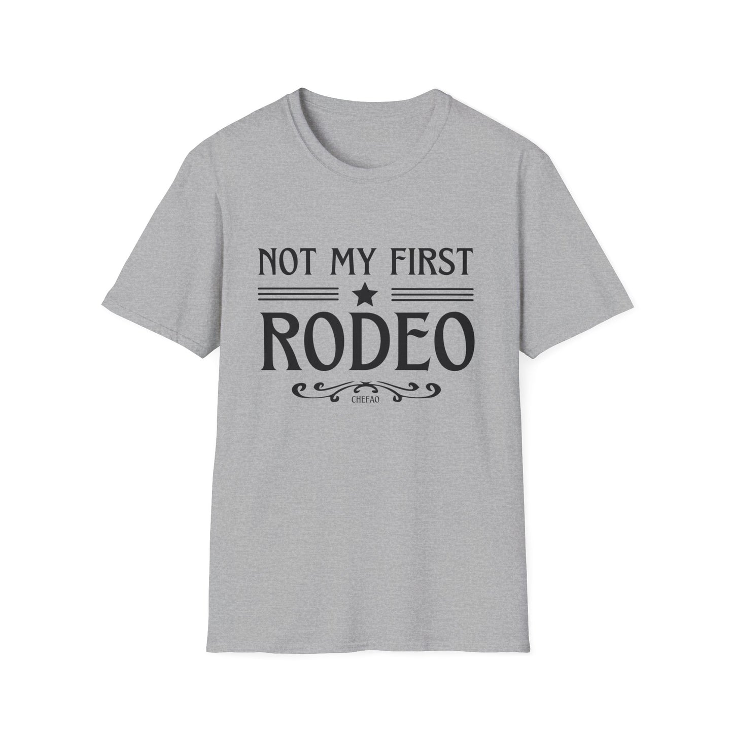 Not My First Rodeo, Unisex Softstyle T-Shirt