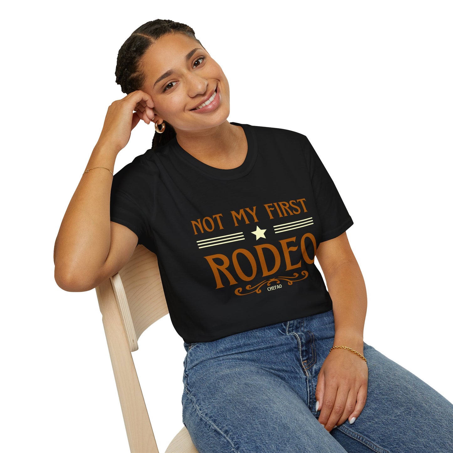 Not My First Rodeo, Unisex Softstyle T-Shirt