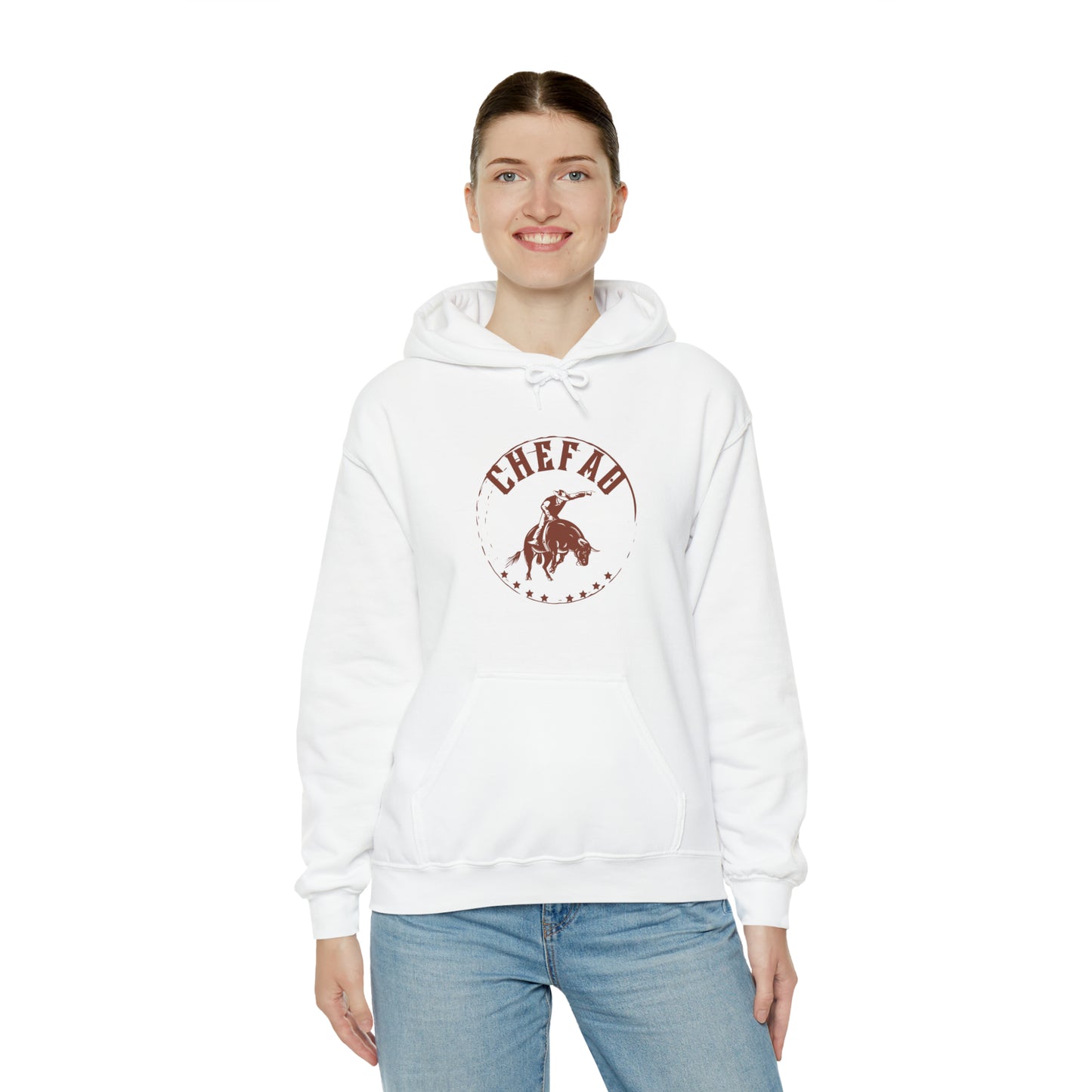 Chefao Bull Riding II, Unisex Heavy Blend Hooded Sweatshirt