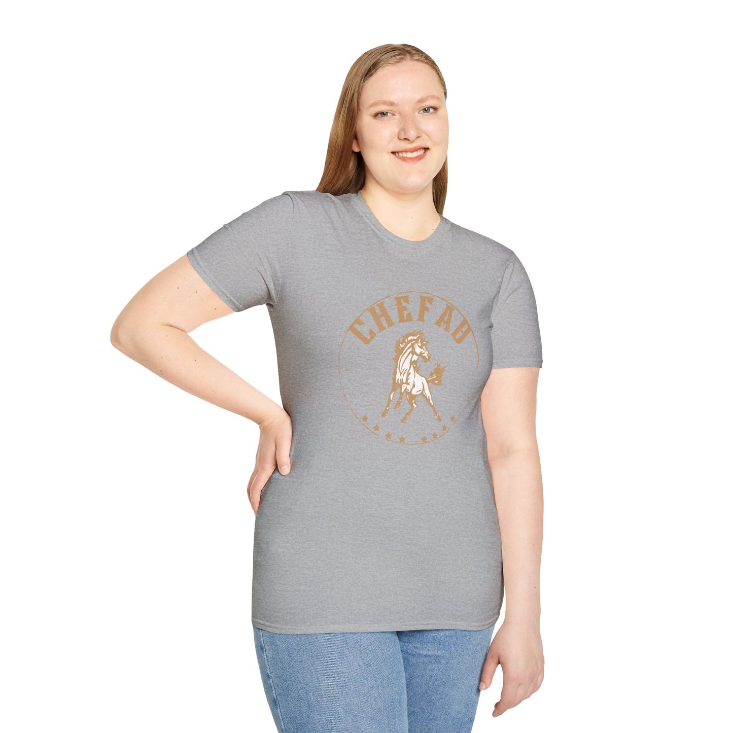 Chefao Horse II, Unisex Softstyle T-Shirt