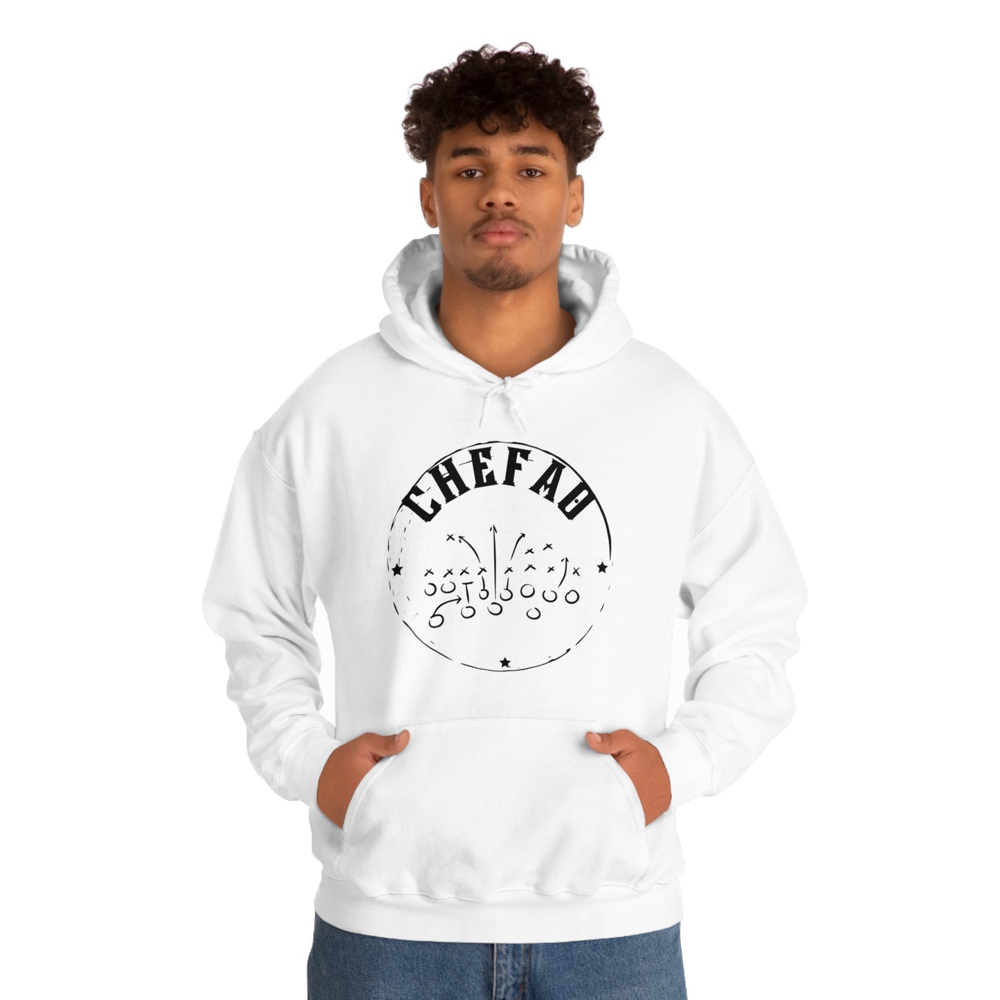 Chefao Football I, Unisex Heavy Blend Hooded Sweatshirt