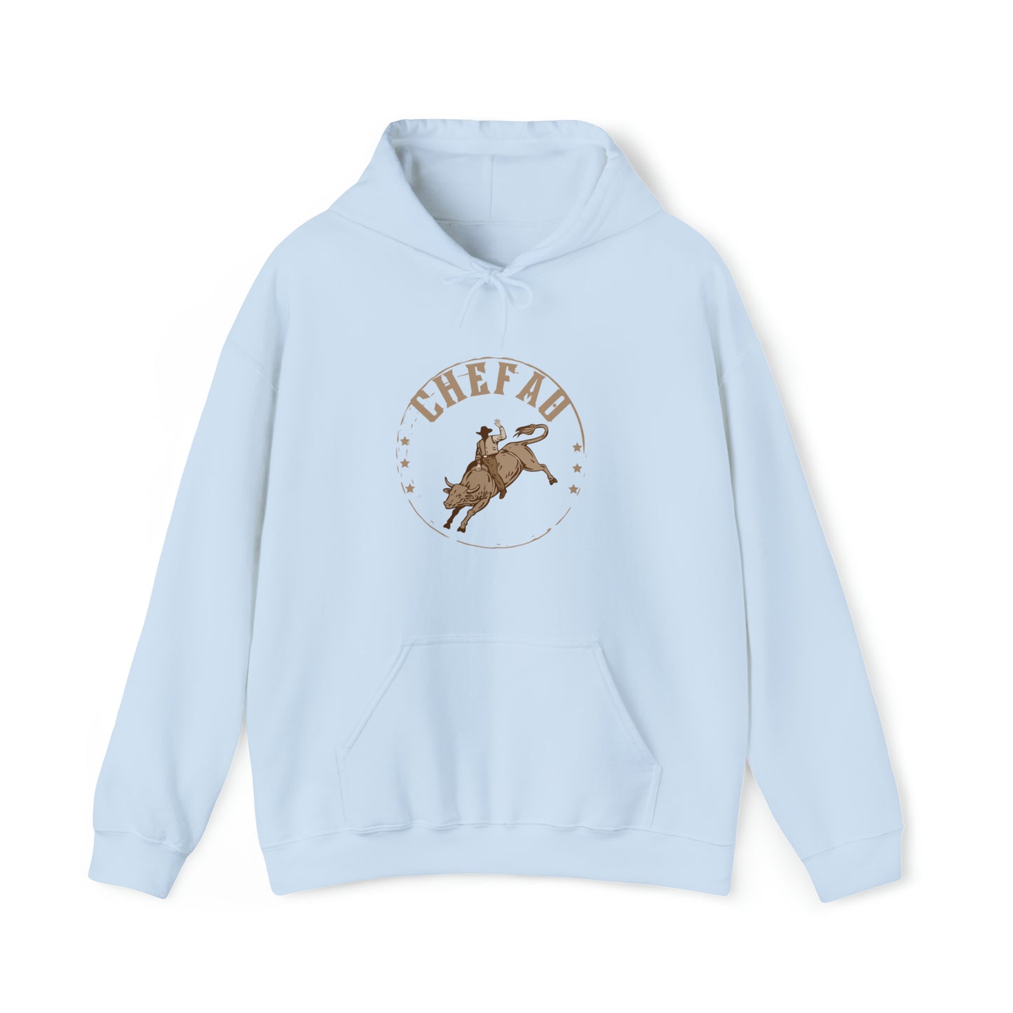 Chefao Bull Riding I, Unisex Heavy Blend Hooded Sweatshirt