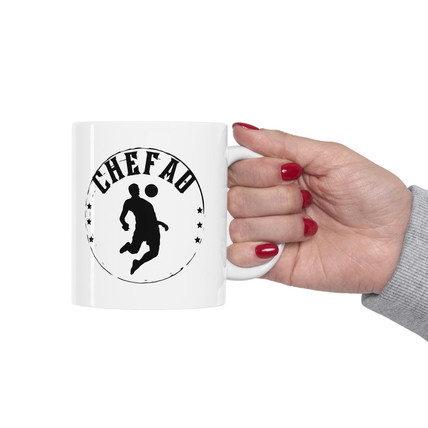 Chefao Soccer IV, White Coffee Mug 11oz