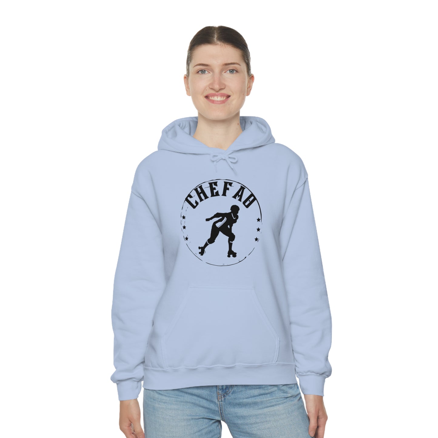 Chefao Roller Derby I, Unisex Heavy Blend Hooded Sweatshirt