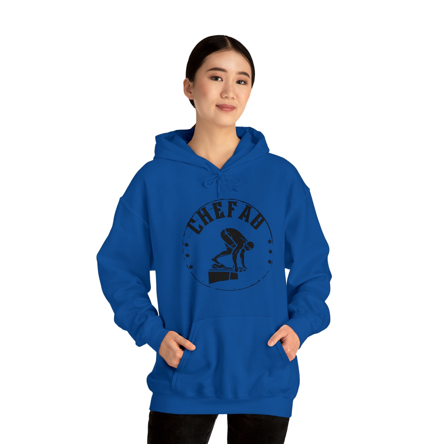 Chefao Swimmer I, Unisex Heavy Blend Hooded Sweatshirt