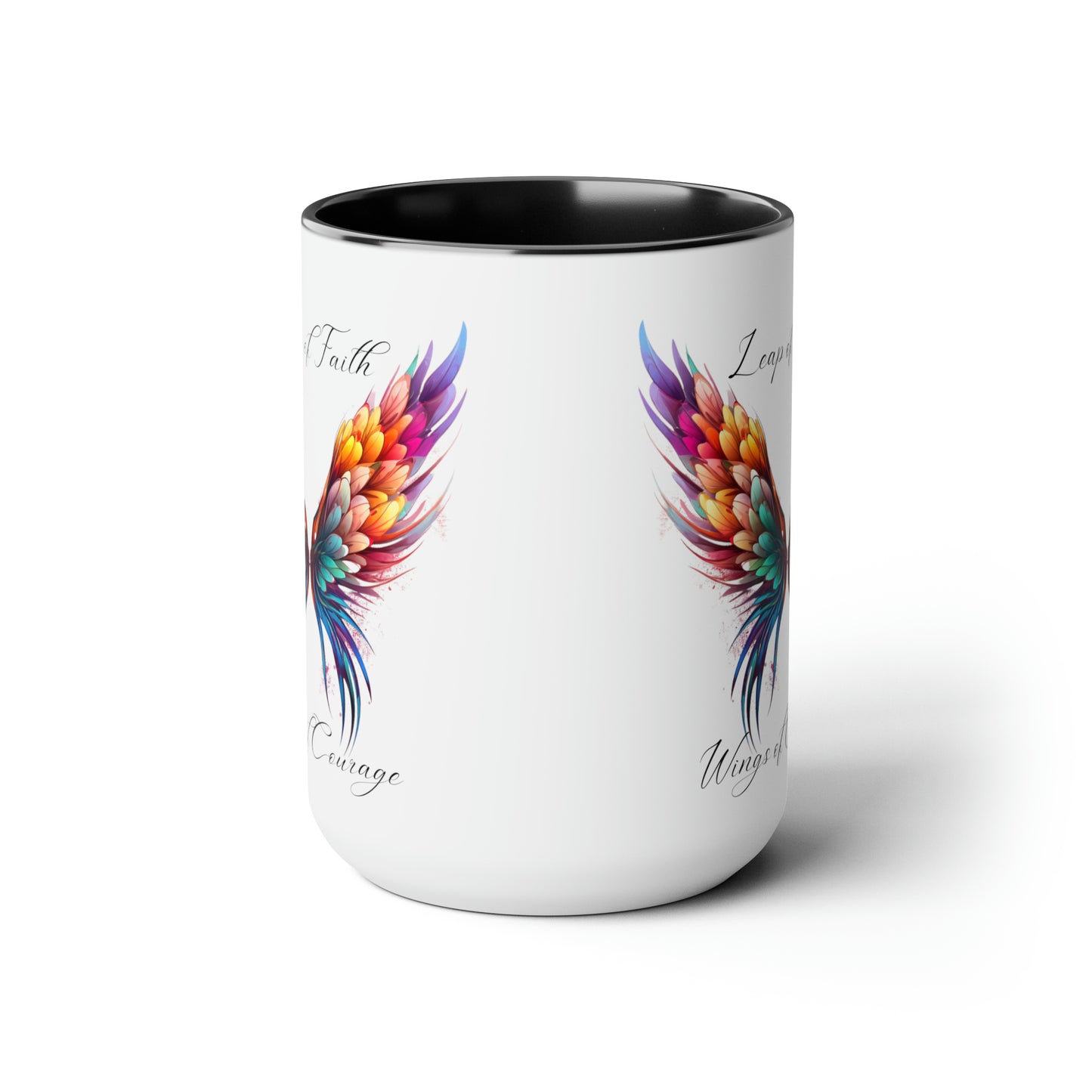 Leap of Faith, Wings of Courage, Coffee Mug, 15oz