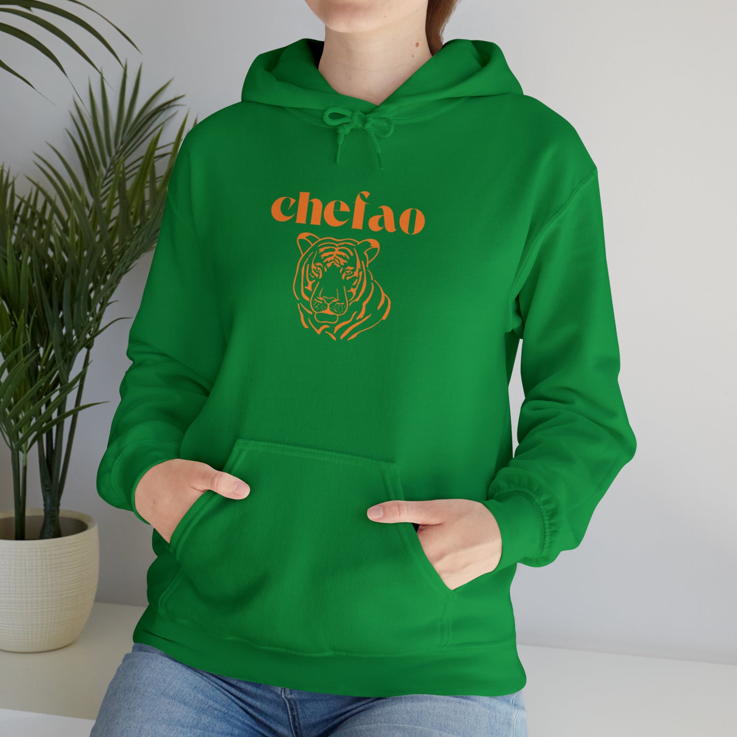 Chefao Tiger I, Unisex Heavy Blend Hooded Sweatshirt